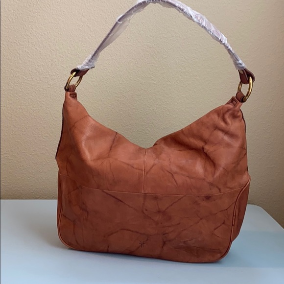 NWT Frye Campus Leather Hobo in Saddle - Picture 5 of 7